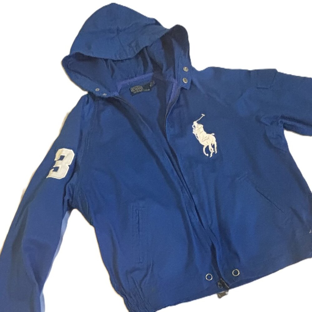 Blue Polo Ralph Lauren Hooded Jacket size M